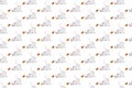 Seamless pattern with Christmas mice on white background. Royalty Free Stock Photo