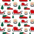 Seamless pattern with Christmas objects Royalty Free Stock Photo