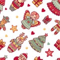 Seamless pattern. Christmas Royalty Free Stock Photo