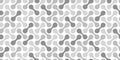 Seamless pattern with circle connect shape. Metaball dots icon. Integration technology symbols. Abstract point movement