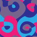 Seamless pattern with circle vector ornamets for prints, textile texture