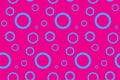 Seamless pattern with circles. Abstract background with bubbles, pink wallpaper. Fantasy water illustration