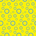 Seamless pattern with circles. Abstract background with bubbles. yellow wallpaper. Fantasy water illustration