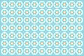 Seamless pattern with circles and blue background