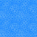 Seamless pattern with circles, bubbles. Aqua, water, sparkling w