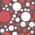 Seamless pattern of circles