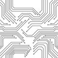 Seamless pattern of circuit board Royalty Free Stock Photo