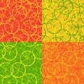 Seamless pattern of citrus fruit Royalty Free Stock Photo