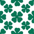 Seamless pattern clover leaf Royalty Free Stock Photo