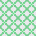 Seamless pattern clover leaves. Lucky magical plant cross stitch style Vector illustration. Ornament can be used for Royalty Free Stock Photo