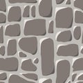 Seamless pattern. Cobblestone pavement Royalty Free Stock Photo