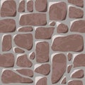 Seamless pattern. Cobblestone pavement Royalty Free Stock Photo