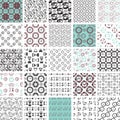 Seamless pattern collection with watches