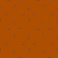Seamless pattern colony ants on orange background. Vector insects template in flat style for any purpose. Modern animals texture Royalty Free Stock Photo