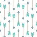Seamless pattern with colored arrows, vector illustration Royalty Free Stock Photo