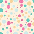 Seamless pattern of colored crackers