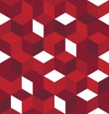 Seamless pattern of colored cubes. Endless multicolored cubic background Royalty Free Stock Photo