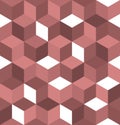 Seamless pattern of colored cubes. Endless multicolored cubic background Royalty Free Stock Photo