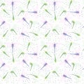 Seamless pattern with colored dragonflies animal insect world flat vector illustration on white background Royalty Free Stock Photo