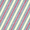 2685 Seamless pattern with colored oblique lines, modern stylish image. Royalty Free Stock Photo