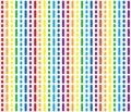 Seamless pattern of colored stripes