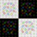 Seamless pattern of colorful balloons