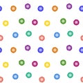 Seamless pattern of colorful blobs Royalty Free Stock Photo