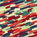 Seamless pattern with colorful brushstrokes