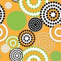 Seamless pattern with colorful circles