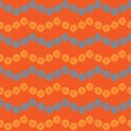 Seamless pattern colorful curlicues