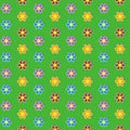 Seamless pattern. Colorful flower background. Royalty Free Stock Photo