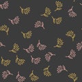 Seamless pattern with colorful flowers. Vector