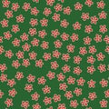 Seamless pattern with colorful flowers. Vector