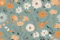 seamless pattern with colorful flowersseamless pattern with colorful flowersfloral seamless pattern with flowers and leaves