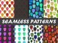 Seamless pattern with colorful masks.