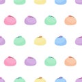 Seamless pattern with colorful Mochi vector illustration