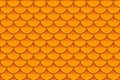 Seamless pattern of colorful orange fish scales. Fish scales, dragon skin, Japanese carp, dinosaur skin, pimples Royalty Free Stock Photo