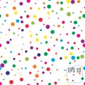 Seamless Pattern with Colorful polka dots