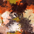 Seamless pattern with colorful rough chaotic stains