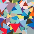 Seamless pattern with colorful triangles