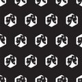 Seamless pattern with theatrical masks Royalty Free Stock Photo