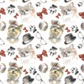 Pattern - companion dog Royalty Free Stock Photo