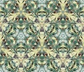 Seamless pattern composed of color abstract elements