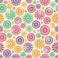 Seamless Pattern with Concentric Circles Royalty Free Stock Photo