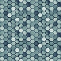 Seamless pattern of concrete hexagon cells 3D rendering illustration