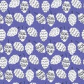 Seamless pattern with cones for gift wrap, surface design, for smm, video conferenc. Colors of the 2022 year Very Peri