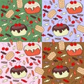 Seamless pattern of confection