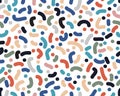 Seamless pattern with confetti Royalty Free Stock Photo