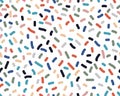 Seamless pattern with confetti Royalty Free Stock Photo