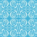 Seamless pattern of contour hand drawings decorative textured design elements